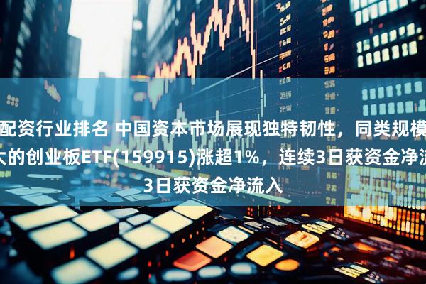 配资行业排名 中国资本市场展现独特韧性，同类规模最大的创业板ETF(159915)涨超1%，连续3日获资金净流入